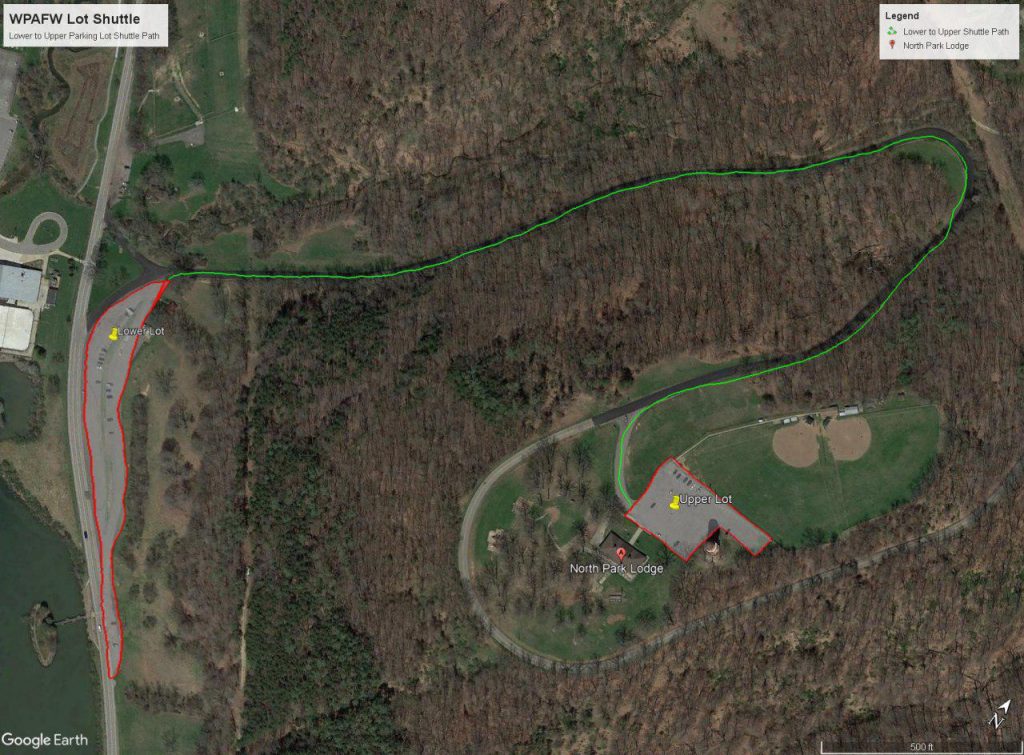 North Park Lodge - Lower Lot Parking Map